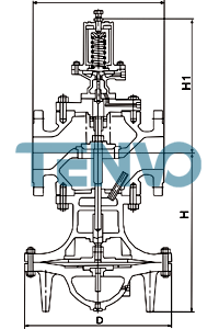 DN65～DN200口径25P蒸汽减压阀结构图