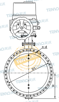 D941W电动通风蝶阀结构图