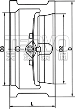 H76H型双瓣旋启式对夹式止回阀结构图