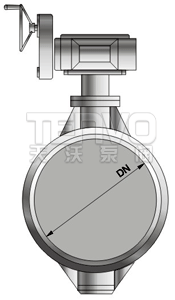 焊接蝶阀结构图