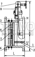 HH44X微阻缓闭式止回阀结构图