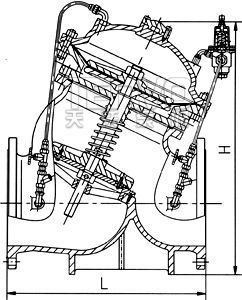 隔膜式可调减压稳压阀结构图