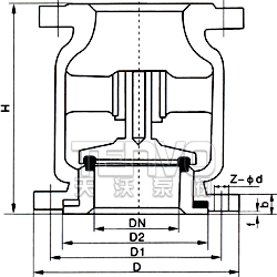 立式止回阀结构图