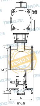 D641W气动通风蝶阀结构图