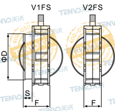 VFS粉体蝶阀结构图