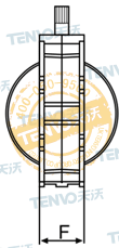 V1FS粉体蝶阀结构图