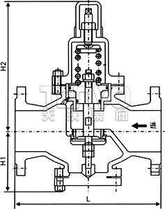 Y42X水用减压阀结构图