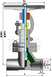 对焊式真空隔离截止阀结构图