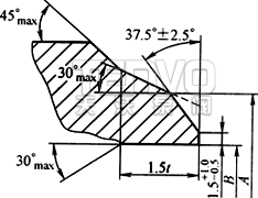 焊接端坡口结构图