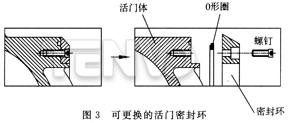 可更换的活门密封环